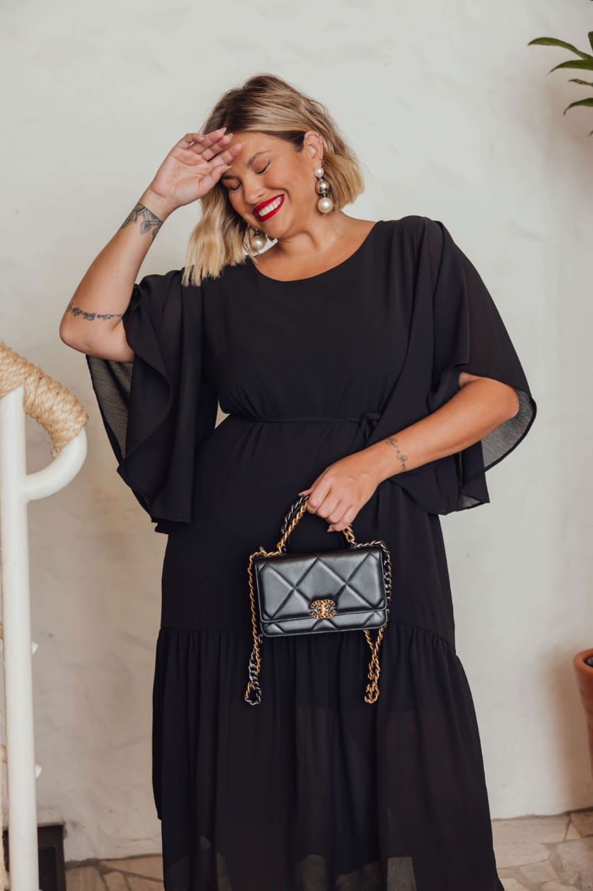 VESTIDO PLUS SIZE PRETO